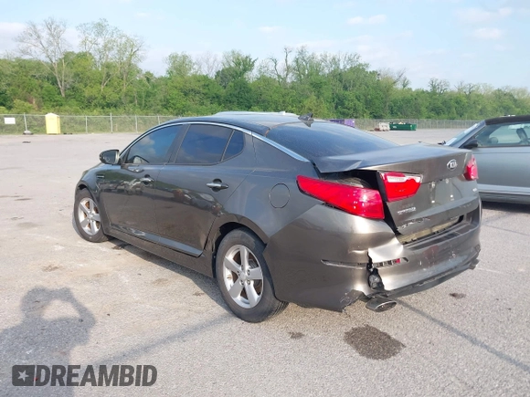 2014 Kia Optima LX with VIN 5XXGM4A73EG300966, listed as a IAAI auction lot 42048798 with 110,478 mi miles. Bid and sale history available at carsss.com. Image 3.