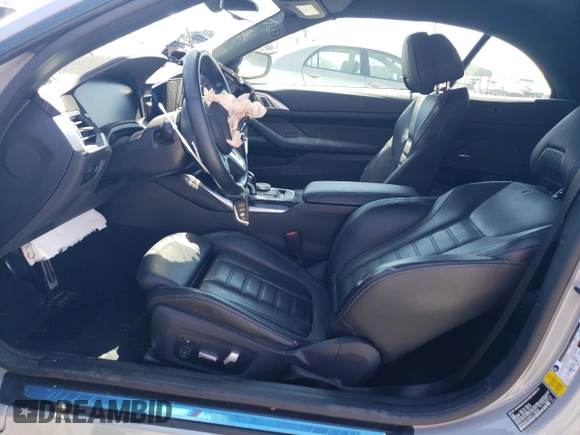 2023 BMW 4 Series M440i with VIN WBA53AT04PCL19583, listed as a Copart auction lot 69123974 with 29,341 mi miles and Salvage Title. Bid and sale history available at DreamBid. Image 7.