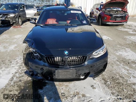 2017 BMW 2 Series M240i xDrive with VIN WBA2G3C38HV641419, listed as a Copart auction lot 46278565 with 30,907 mi miles and Salvage Title. Bid and sale history available at carsss.com. Image 5.