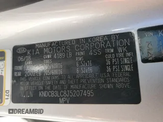 2018 Kia Niro FE with VIN KNDCB3LC8J5207495, listed as a Copart auction lot 85338254 with 81,302 mi miles and Salvage Title. Bid and sale history available at carsss.com. Image 13.