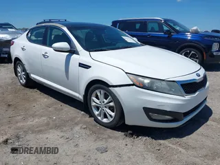 2013 Kia Optima EX with VIN 5XXGN4A7XDG168834, listed as a IAAI auction lot 42515149 with 196,732 mi miles and . Bid and sale history available at DreamBid. Image 1.