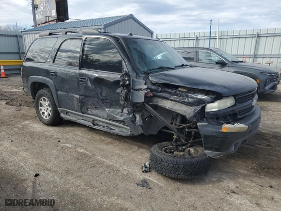 2005 Chevrolet Tahoe Z71 with VIN 1GNEC13T35R224253, listed as a Copart auction lot 46649055 with 220,724 mi miles and Salvage Title. Bid and sale history available at carsss.com. Image 4.