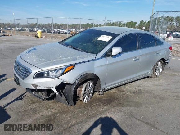 2017 Hyundai Sonata 2.4L with VIN 5NPE24AF8HH586326, listed as a IAAI auction lot 41811836 with 109,860 mi miles and . Bid and sale history available at carsss.com. Image 21.