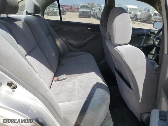 2003 Honda Civic LX with VIN 2HGES16523H535020, listed as a Copart auction lot 49728105 with 181,552 mi miles and Clean Title. Bid and sale history available at carsss.com. Image 10.