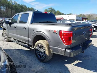 2021 Ford F-150 XL with VIN 1FTFW1E58MKD96370, listed as a IAAI auction lot 41627935 with 60,587 mi miles. Bid and sale history available at carsss.com. Image 3.