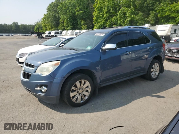 2011 Chevrolet Equinox 2LT z VIN 2CNFLNEC2B6388369, wystawiony jako Copart lot #59538925 z przebiegiem 152 323 mil mil oraz Czysty tytuł • Clean title. Historia ofert i sprzedaży dostępna na DreamBid. Obrazek 1.