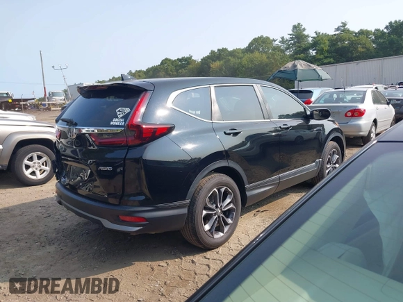 2020 Honda CR-V EX with VIN 2HKRW2H51LH655681, listed as a IAAI auction lot 40318921 with 72,958 mi miles. Bid and sale history available at carsss.com. Image 4.