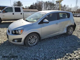 2013 Chevrolet Sonic LT with VIN 1G1JC6SH2D4210219, listed as a Copart auction lot 45314495 with 127,217 mi miles and Salvage Title. Bid and sale history available at carsss.com. Image 1.