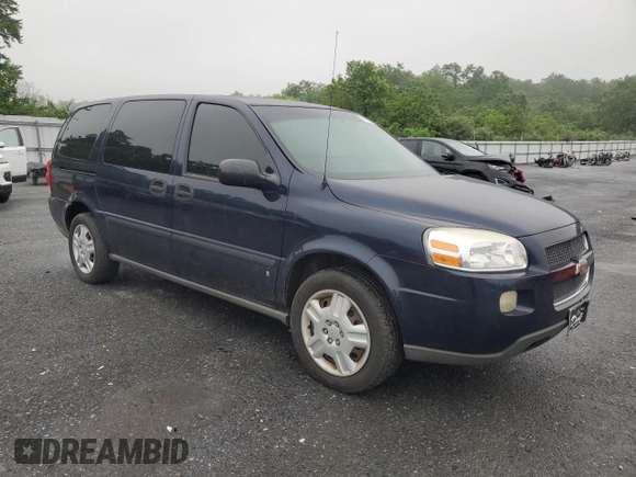 2007 Chevrolet Uplander LS Fleet z VIN 1GNDV23WX7D189877, wystawiony jako Copart lot #61576525 z przebiegiem 179 702 mil mil oraz Szkoda całkowita • Salvage title. Historia ofert i sprzedaży dostępna na DreamBid. Obrazek 4.