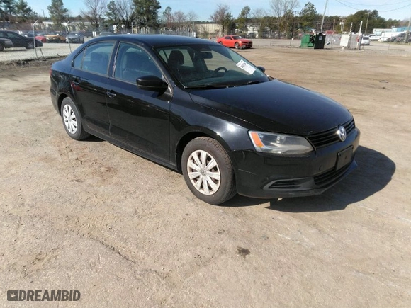 2014 Volkswagen Jetta Sedan S with VIN 3VW2K7AJ5EM310715, listed as a IAAI auction lot 41843290 with 257,801 mi miles. Bid and sale history available at carsss.com. Image 1.