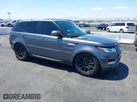 2015 Land Rover Range Rover Sport HSE with VIN SALWR2VF9FA537955, listed as a IAAI auction lot 42095693 with 109,165 mi miles. Bid and sale history available at carsss.com. Image 1.