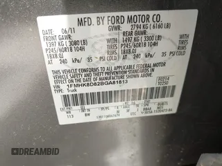 2011 Ford Explorer XLT с VIN 1FMHK8D82BGA81813, выставлен на аукционе IAAI как лот 42307999 с пробегом Не указан миль и . История ставок и продаж доступна на DreamBid. Изображение 9.