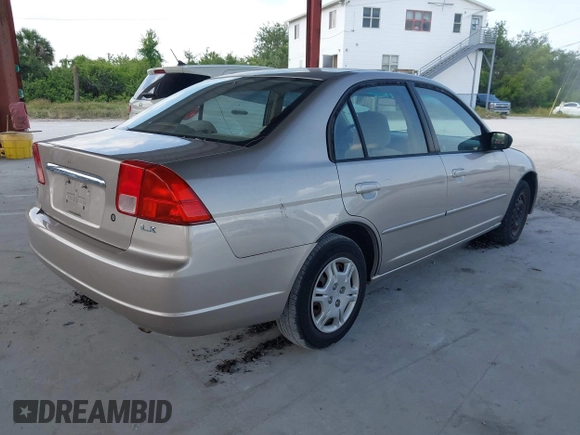 2002 Honda Civic LX with VIN 1HGES16502L027114, listed as a IAAI auction lot 42189609 with 200,417 mi miles and . Bid and sale history available at DreamBid. Image 4.