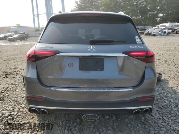 2024 Mercedes-Benz GLE 53 AMG with VIN 4JGFB6BB1RB104581, listed as a Copart auction lot 66413344 with 10,434 mi miles and Salvage title. Bid and sale history available at DreamBid. Image 6.