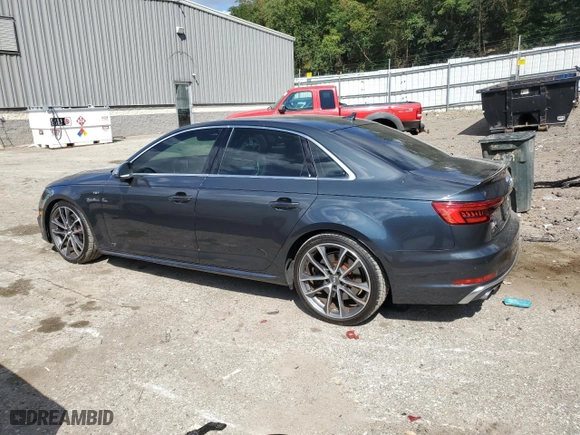 2018 Audi S4 Prestige with VIN WAUC4AF46JA001485, listed as a Copart auction lot 68178603 with 38,726 mi miles. Bid and sale history available at carsss.com. Image 2.