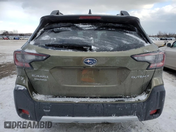 2023 Subaru Outback with VIN 4S4BTDNCXP3187942, listed as a Copart auction lot 38860674 with Not provided miles and . Bid and sale history available at DreamBid. Image 6.