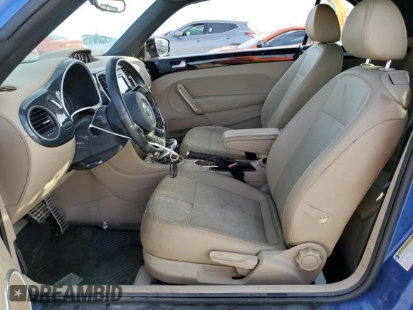 2013 Volkswagen Beetle with VIN 3VW7S7AT9DM828803, listed as a Copart auction lot 77168824 with Not Provided miles and Non Repairable. Bid and sale history available at DreamBid. Image 7.