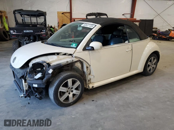 2006 Volkswagen Beetle with VIN 3VWRG31Y56M322614, listed as a Copart auction lot 60537135 with 85,018 mi miles and Salvage title. Bid and sale history available at DreamBid. Image 1.