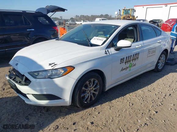 2017 Ford Fusion S with VIN 3FA6P0G74HR212636, listed as a IAAI auction lot 41785060 with 205,106 mi miles. Bid and sale history available at carsss.com. Image 17.