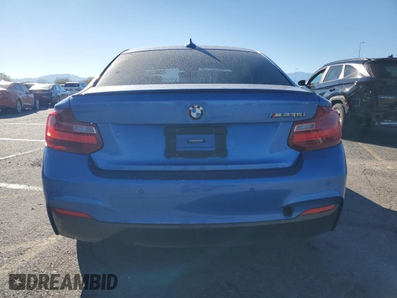 2015 BMW 2 Series M235i with VIN WBA1J7C54FV253686, listed as a Copart auction lot 78783534 with 86,712 mi miles and Salvage Title. Bid and sale history available at carsss.com. Image 6.