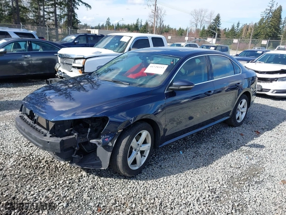 2012 Volkswagen Passat SE with VIN 1VWBP7A3XCC019290, listed as a IAAI auction lot 41728353 with 117,281 mi miles. Bid and sale history available at carsss.com. Image 2.