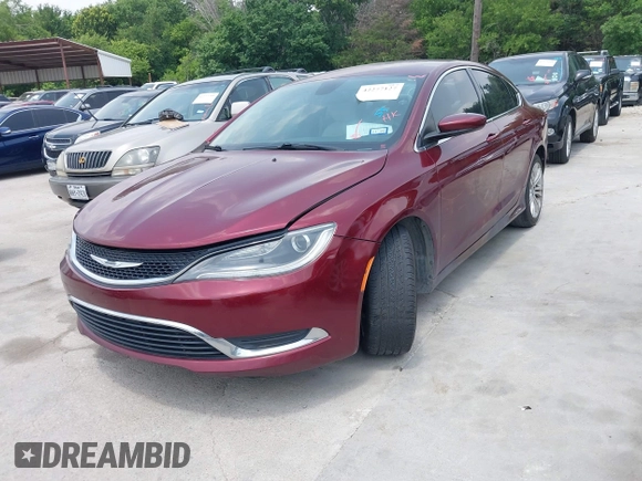 2015 Chrysler 200 Limited z VIN 1C3CCCAB8FN555591, wystawiony jako IAAI lot #42277127 z przebiegiem 145 745 mil mil oraz . Historia ofert i sprzedaży dostępna na DreamBid. Obrazek 2.