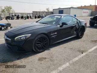 2018 Mercedes-Benz SL 550 with VIN WDDJK7DA9JF050023, listed as a Copart auction lot 64726874 with 48,126 mi miles and Salvage title. Bid and sale history available at DreamBid. Image 1.
