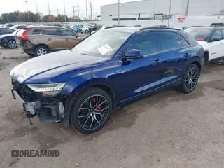 2022 Audi Q8 Prestige with VIN WA1FVBF14ND027851, listed as a IAAI auction lot 41155706 with 54,584 mi miles. Bid and sale history available at carsss.com. Image 21.
