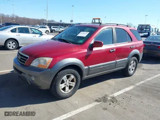2008 Kia Sorento EX with VIN KNDJC736385860784, listed as a IAAI auction lot 41756912 with 115,103 mi miles. Bid and sale history available at carsss.com. Image 2.