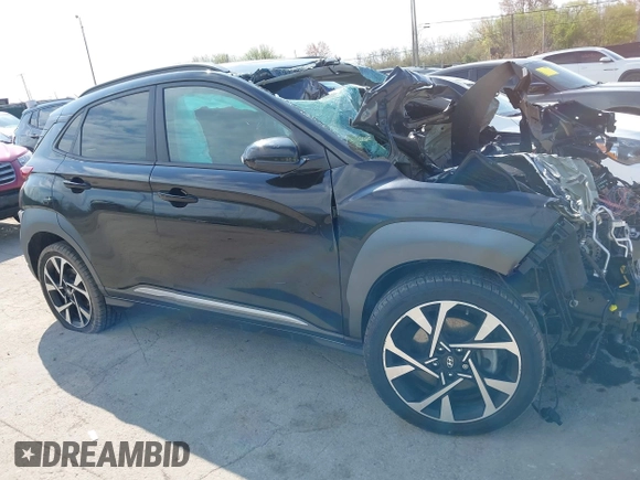 2022 Hyundai Kona Limited with VIN KM8K5CA39NU787983, listed as a IAAI auction lot 42094237 with Not Provided miles. Bid and sale history available at carsss.com. Image 13.