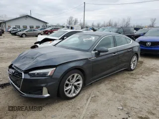 2021 Audi A5 Sportback Premium Plus with VIN WAUCBCF54MA062686, listed as a Copart auction lot 83335214 with 59,865 mi miles and Salvage Title. Bid and sale history available at carsss.com. Image 1.