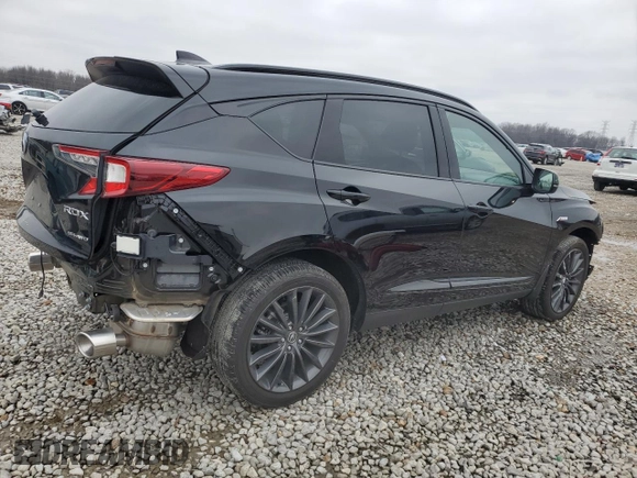 2023 Acura RDX w/A-Spec Advance Package with VIN 5J8TC2H80PL013688, listed as a Copart auction lot 45362985 with 8,139 mi miles and Salvage Title. Bid and sale history available at carsss.com. Image 3.