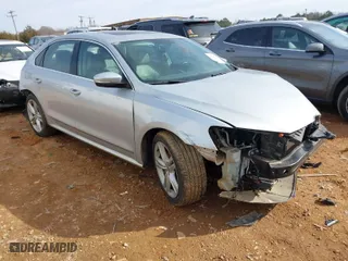 2013 Volkswagen Passat TDI SEL Premium with VIN 1VWCN7A37DC085808, listed as a IAAI auction lot 41399751 with 121,926 mi miles. Bid and sale history available at carsss.com. Image 1.