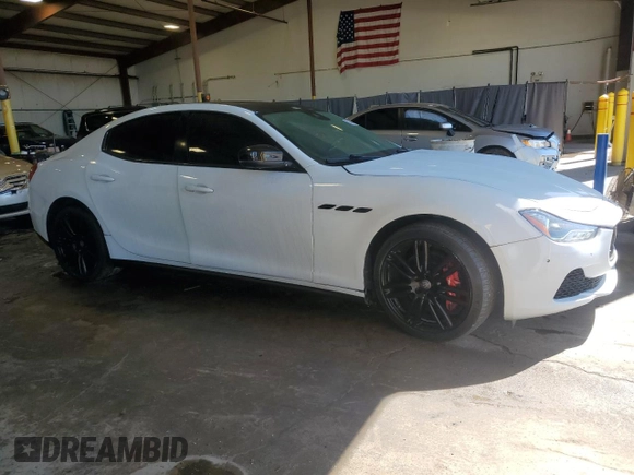 2017 Maserati Ghibli S Q4 z VIN ZAM57RTAXH1221570, wystawiony jako Copart lot #56003065 z przebiegiem 96 414 mil mil oraz Szkody całkowita. Historia ofert i sprzedaży dostępna na DreamBid. Obrazek 4.