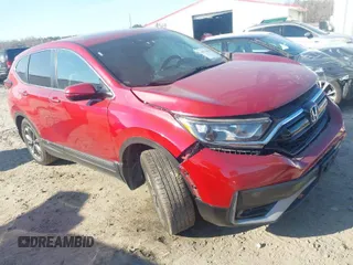 2021 Honda CR-V EX with VIN 5J6RW1H50MA003745, listed as a IAAI auction lot 41714479 with 114,887 mi miles. Bid and sale history available at carsss.com. Image 1.
