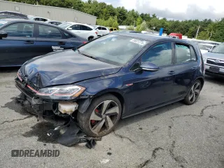2019 Volkswagen Golf GTI S with VIN 3VW5T7AU2KM023770, listed as a Copart auction lot 69821274 with 36,978 mi miles and Salvage Title. Bid and sale history available at carsss.com. Image 1.