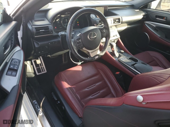 2016 Lexus RC 200t with VIN JTHHA5BC6G5003677, listed as a Copart auction lot 80714374 with 60,889 mi miles and Salvage Title. Bid and sale history available at carsss.com. Image 8.
