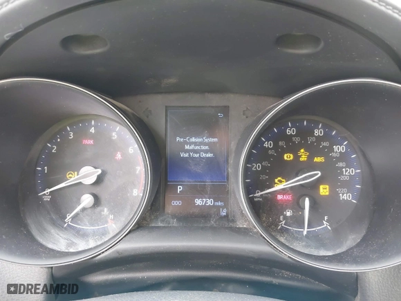 2020 Toyota C-HR LE with VIN JTNKHMBX0L1073916, listed as a IAAI auction lot 41720784 with 96,730 mi miles. Bid and sale history available at carsss.com. Image 7.