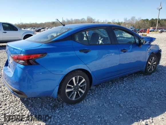 2024 Nissan Versa S with VIN 3N1CN8DV6RL866873, listed as a Copart auction lot 49498055 with 5,344 mi miles and Salvage Title. Bid and sale history available at DreamBid. Image 3.