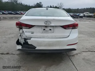 2017 Hyundai Elantra SE with VIN 5NPD74LF7HH079959, listed as a Copart auction lot 45161265 with 128,967 mi miles and Salvage Title. Bid and sale history available at carsss.com. Image 6.