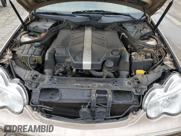 2001 Mercedes-Benz C 320 with VIN WDBRF64J61F054850, listed as a Copart auction lot 51119775 with 191,227 mi miles and Salvage Title. Bid and sale history available at DreamBid. Image 11.