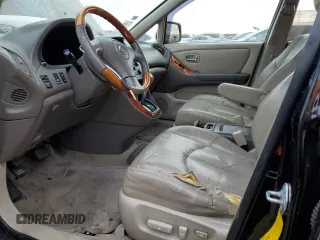 2001 Lexus RX 300 with VIN JTJHF10U610203659, listed as a Copart auction lot 41648775 with 194,629 mi miles and Salvage Title. Bid and sale history available at carsss.com. Image 7.