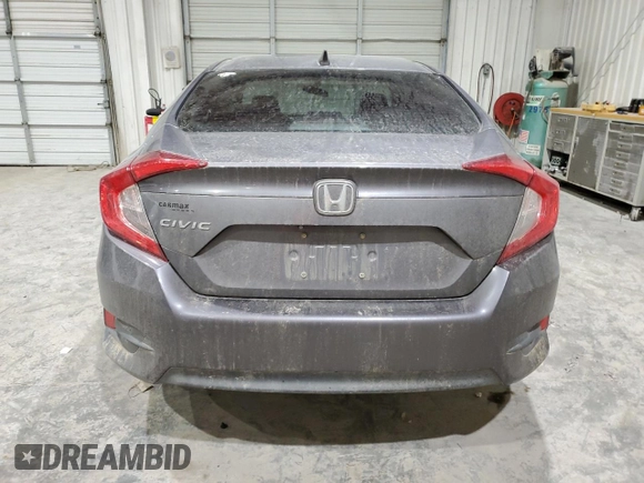 2018 Honda Civic EX with VIN 2HGFC2F74JH551290, listed as a Copart auction lot 45711675 with 123,774 mi miles and Salvage Title. Bid and sale history available at DreamBid. Image 6.