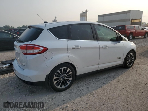 2017 Ford C-Max Energi Titanium with VIN 1FADP5FU3HL100162, listed as a Copart auction lot 62910724 with 68,736 mi miles and Salvage Title. Bid and sale history available at carsss.com. Image 3.