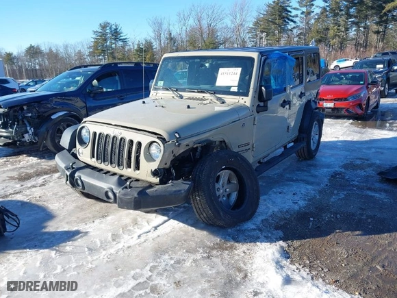 2018 Jeep Wrangler JK Unlimited Sport S with VIN 1C4BJWDG7JL890965, listed as a IAAI auction lot 41511244 with NaN miles. Bid and sale history available at carsss.com. Image 2.