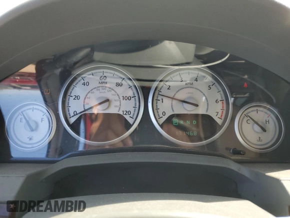 2010 Chrysler Town & Country LX with VIN 2A4RR4DE3AR192493, listed as a Copart auction lot 52725285 with 171,468 mi miles and Salvage Title. Bid and sale history available at DreamBid. Image 9.