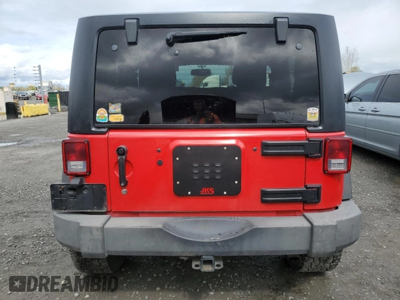 2014 Jeep Wrangler Sport with VIN 1C4AJWAG1EL143206, listed as a Copart auction lot 51167695 with 100,734 mi miles and Salvage Title. Bid and sale history available at carsss.com. Image 6.