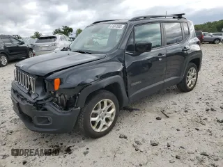 2018 Jeep Renegade Latitude with VIN ZACCJBBB2JPJ11789, listed as a Copart auction lot 61667685 with 113,311 mi miles and Salvage title. Bid and sale history available at DreamBid. Image 1.
