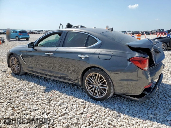 2020 Genesis G70 2.0T z VIN KMTG34LA3LU053274, wystawiony jako Copart lot #57417285 z przebiegiem 89 091 mil mil oraz Szkoda całkowita • Salvage title. Historia ofert i sprzedaży dostępna na DreamBid. Obrazek 2.