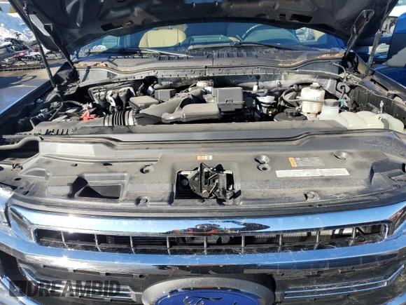 2022 Ford F-250 XL with VIN 1FT7X2B69NEE30014, listed as a Copart auction lot 45876555 with 16,815 mi miles and Salvage Title. Bid and sale history available at DreamBid. Image 11.